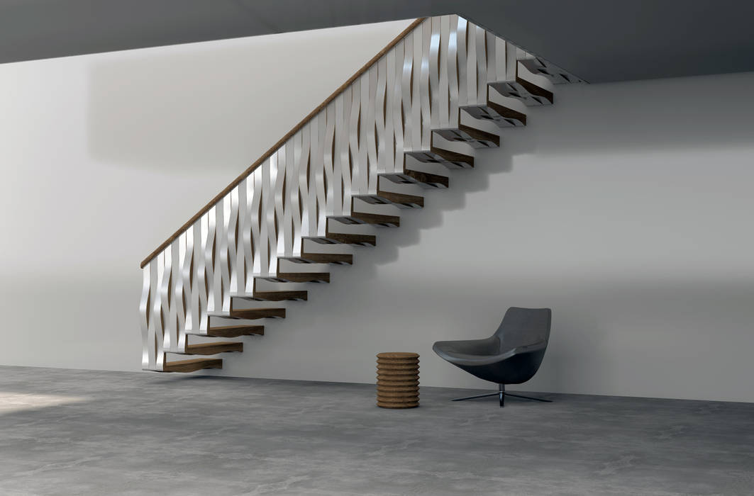 Wave Rail, Siller Treppen/Stairs/Scale Siller Treppen/Stairs/Scale Stairs Wood Wood effect