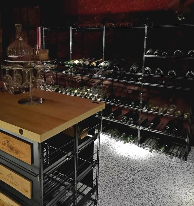 Prima e Dopo...recupero di una cantina, ShoWine ShoWine Modern wine cellar