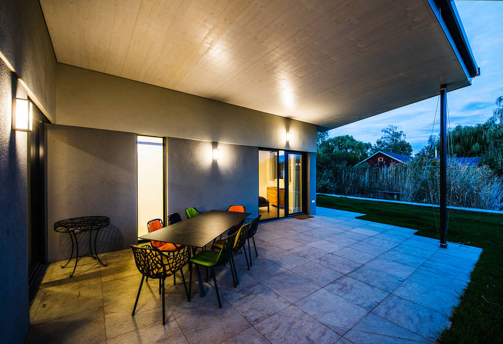Uberdachte Terrasse Moderner Balkon Veranda Terrasse Von Schandl Architekten Modern Holz Holznachbildung Homify