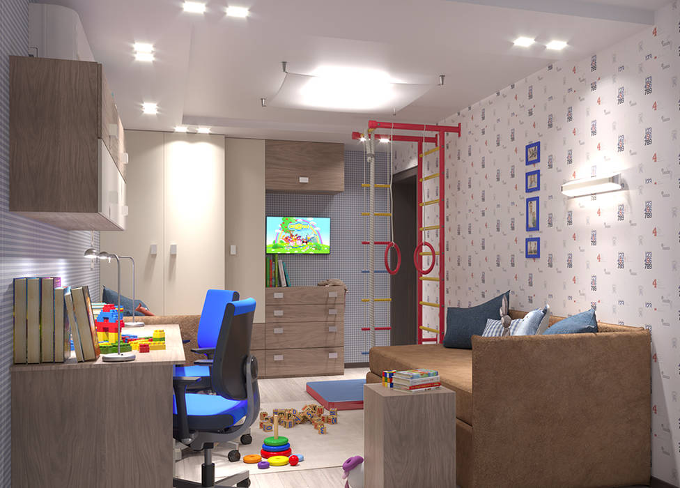 Квартира в Сокольниках , ИнтеРИВ ИнтеРИВ Boys Bedroom