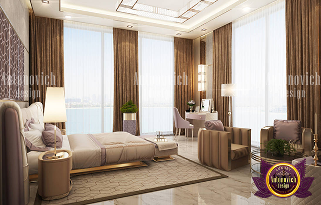 Cozy Bedroom with Pastel Details , Luxury Antonovich Design Luxury Antonovich Design