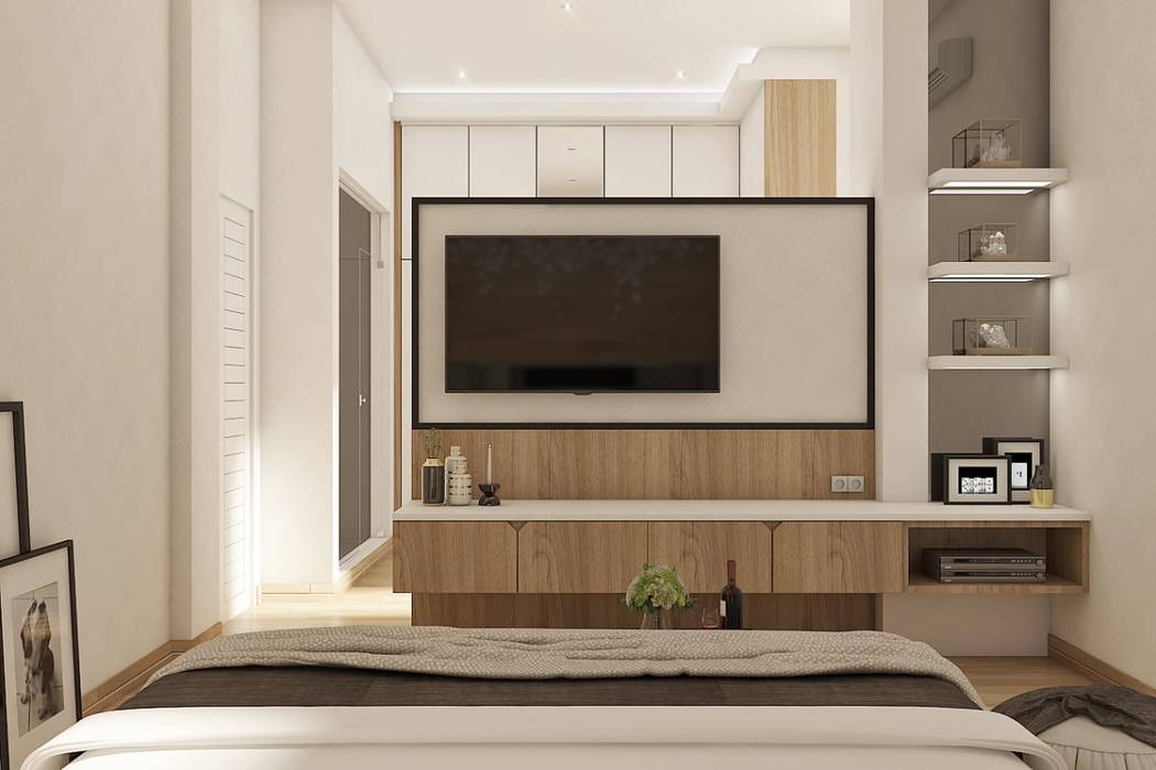 Alternatif Partisi Tv Lighthouse Architect Indonesia Kamar Tidur Modern Homify