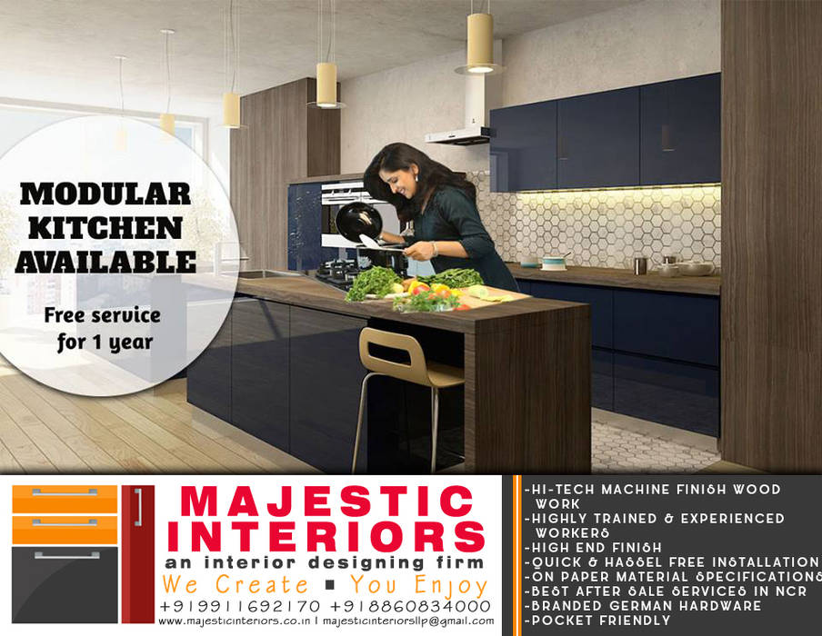 MODULAR KITCHEN IN FARIDABAD and GURGOAN, MAJESTIC INTERIORS | Best Interior Designers in Faridabad MAJESTIC INTERIORS | Best Interior Designers in Faridabad キッチン収納