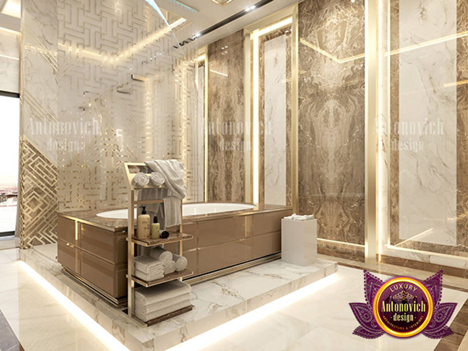 Splendid Spacious Bathroom Interior, Luxury Antonovich Design Luxury Antonovich Design