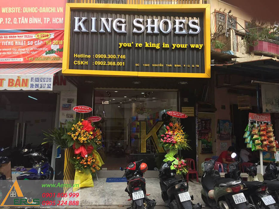 Thiet Ke Thi Cong Shop Giay King Shoes Tai Tan Binh, xuongmocso1 xuongmocso1 Commercial spaces Văn phòng & cửa hàng