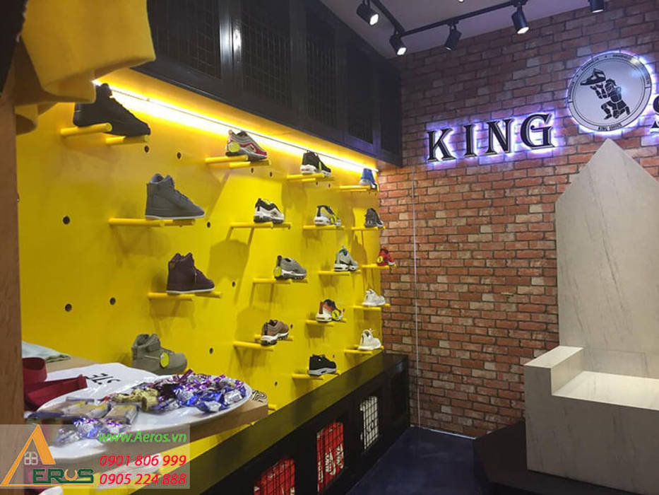 Thiet Ke Thi Cong Shop Giay King Shoes Tai Tan Binh, xuongmocso1 xuongmocso1 Комерційні приміщення Офіси та магазини