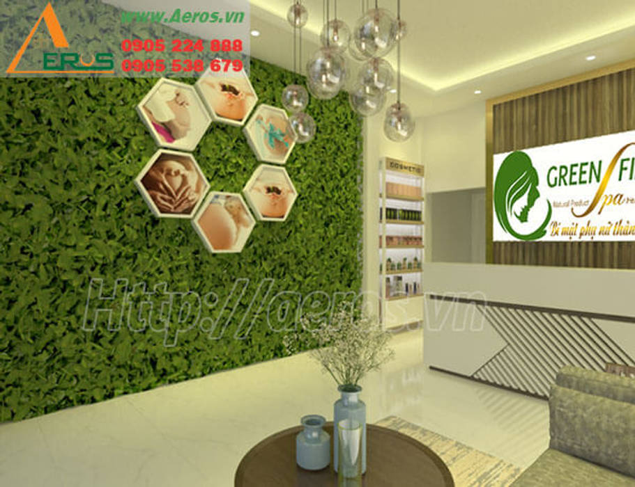Thiet Ke Thi Cong Spa Green Field Go Vap, xuongmocso1 xuongmocso1 Commercial spaces Offices & stores