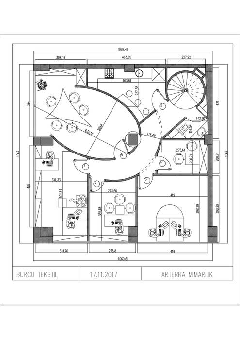 Burcu Tekstil Mağaza Projesi/ Textile Shop Project, ARTERRA MİMARLIK LTD.ŞTİ. ARTERRA MİMARLIK LTD.ŞTİ. Commercial spaces Offices & stores