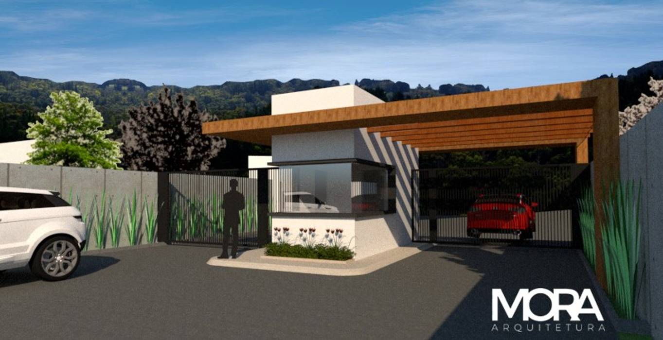 Portaria Condominio S Projeto Para Nova Fachada Mora Arquitetura Condominios Homify