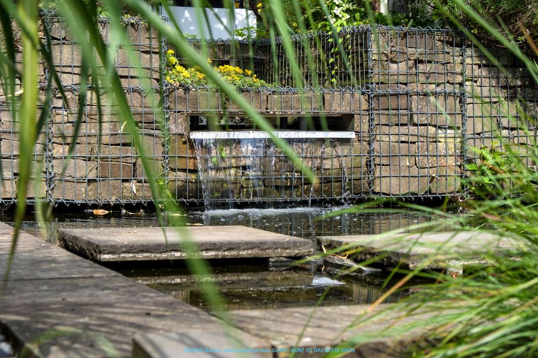 Wasser im Garten, BECKER Garten- und Landschaftsbau GmbH BECKER Garten- und Landschaftsbau GmbH Estanques de jardín