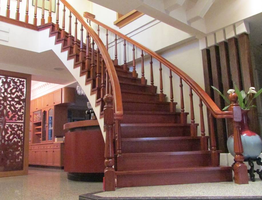 樓中樓室內梯 麥斯迪設計 樓梯 實木 Multicolored Solid timber,Stairs,樓梯