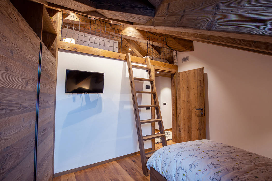 Casa Maloja, BEARprogetti BEARprogetti Camera da letto in stile rustico