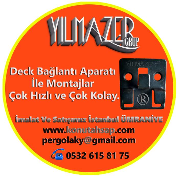 DECK BAGLANTI APARATI METAL KLİPS , konutahsap konutahsap Commercial spaces Solid Wood Multicolored Hotels