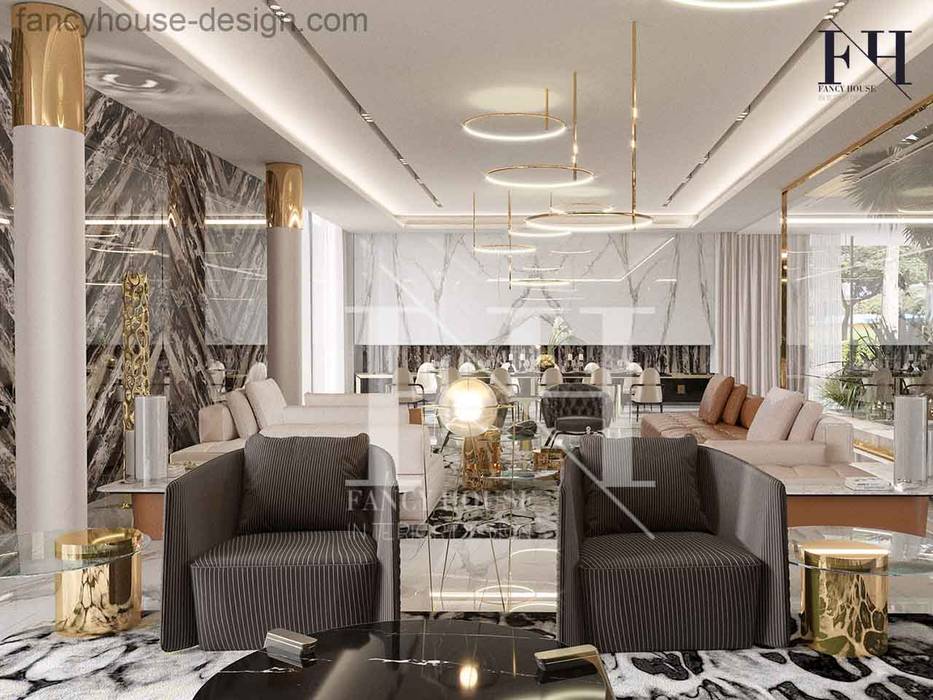 A Luxury Living Room Interior Design Modern Living Room By