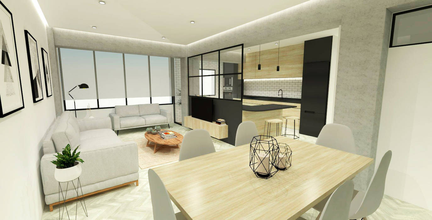 Un piso para Imanol, OC Arquitectura OC Arquitectura Modern living room