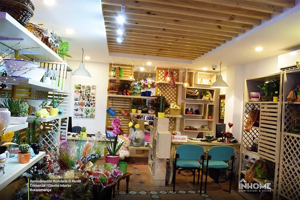 REMODELACIÓN FLORISTERÍA EL PENSIL, INHOME A+I INHOME A+I Espacios comerciales Oficinas y Tiendas