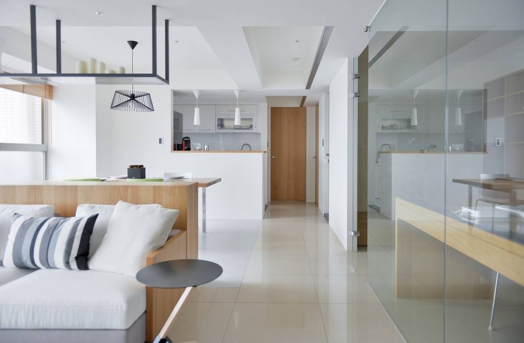 像吧台一樣的廚房 直方設計有限公司 Built-in kitchens