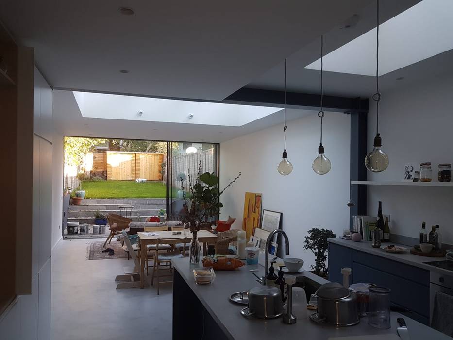 Bespoke House Extension project w4, London Design + Build London Design + Build Modern Kitchen