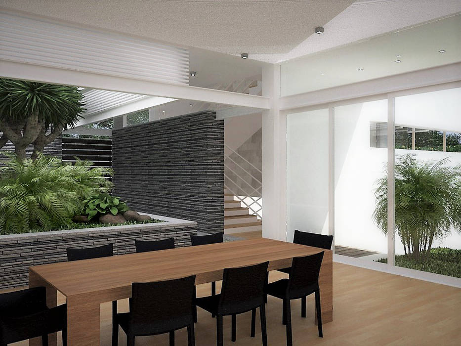 Sonoma, RRA Arquitectura RRA Arquitectura Minimalist dining room Stone