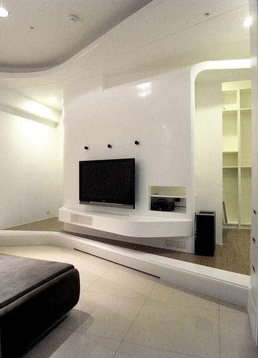 XS HOUSE, 形構設計 Morpho-Design 形構設計 Morpho-Design Moderne Wohnzimmer