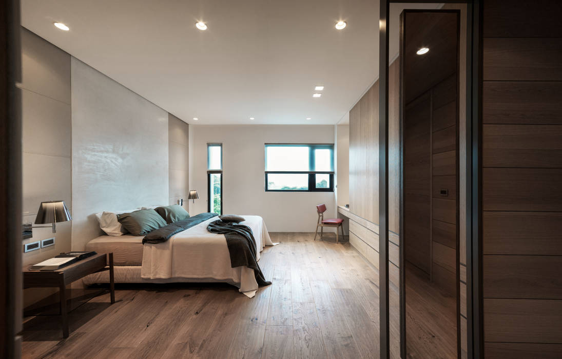 誠泰大院_框景之家, 形構設計 Morpho-Design 形構設計 Morpho-Design Modern Bedroom