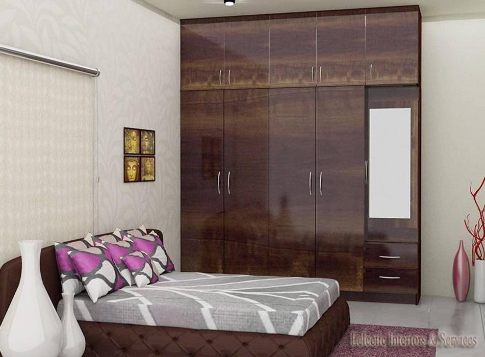 Bedroom Furnishing ECLECTIC INTERIORS AND SERVICES Bedroom پلائیووڈ