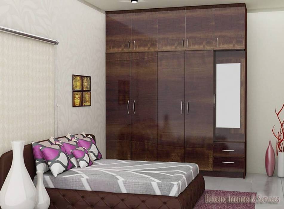 Smart designs for bedroom, ECLECTIC INTERIORS AND SERVICES ECLECTIC INTERIORS AND SERVICES ห้องนอนขนาดเล็ก แผ่นไม้อัด