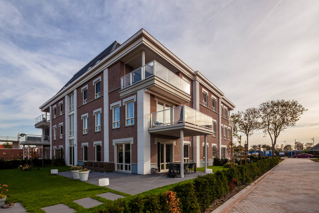 Sonnehoeck Sander Douma Architecten BNA Klassieke huizen stompetoren,appartementen,glazen balkon