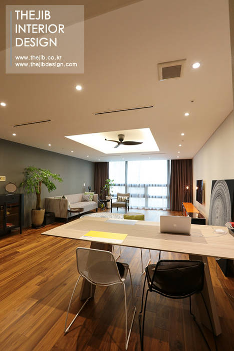 강남구 도곡동 대림아크로빌 54평 아파트 인테리어, 더집디자인 (THEJIB DESIGN) 더집디자인 (THEJIB DESIGN) Modern living room