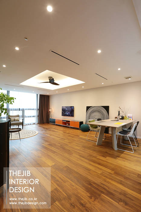 강남구 도곡동 대림아크로빌 54평 아파트 인테리어, 더집디자인 (THEJIB DESIGN) 더집디자인 (THEJIB DESIGN) Modern living room