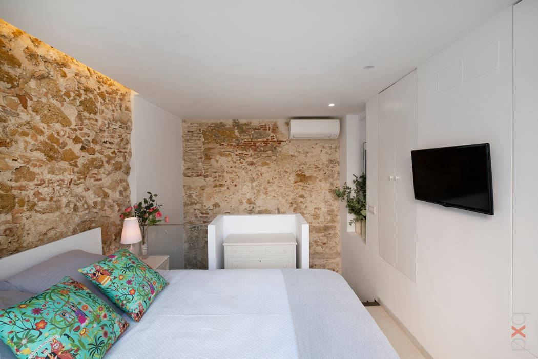 REHABILITACIÓN DE EDIFICIO PARA DOS VIVIENDAS, pxq arquitectos pxq arquitectos Small bedroom