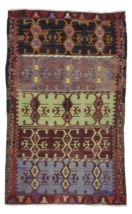 Decorative Vintage Konya Kilim Rug Heritage Nomadic Art Gallery İç bahçe Yün Turuncu kilim,kilim rug,boho rug,kilim design,vintage kilim rug,turkish kilim rug,home decor,home design,decorative rug,İç Dekorasyon