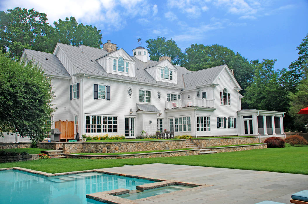 Custom Colonial Home, Westport CT, DeMotte Architects, P.C. DeMotte Architects, P.C. บ้านและที่อยู่อาศัย