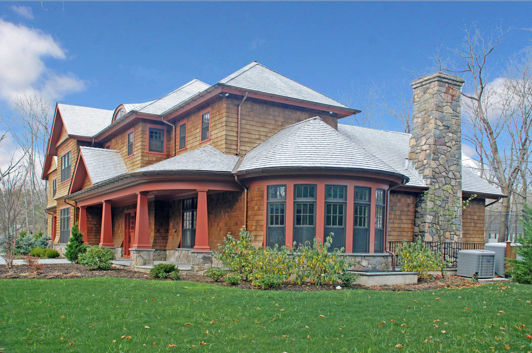 Shingle Style Home, Rye Brook, NY, DeMotte Architects, P.C. DeMotte Architects, P.C. Casas clásicas