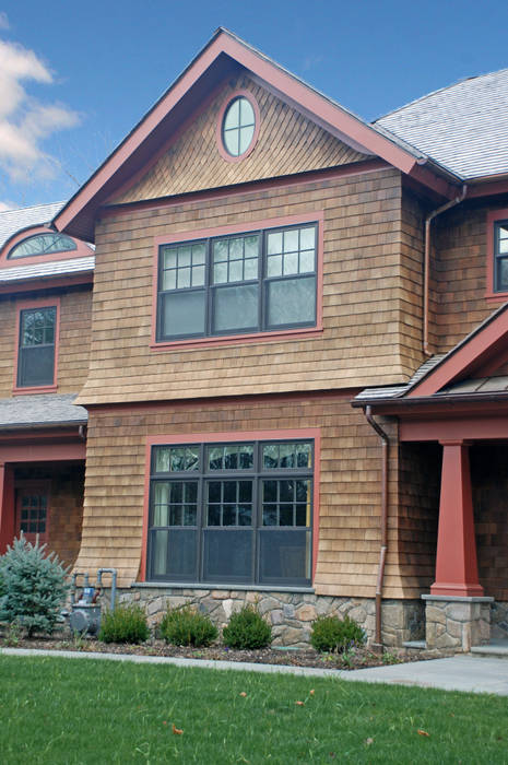 Shingle Style Home, Rye Brook, NY, DeMotte Architects, P.C. DeMotte Architects, P.C. Klasik Evler