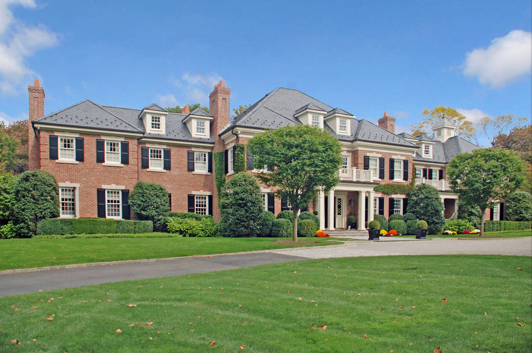 Georgian Colonial, Greenwich, CT , DeMotte Architects, P.C. DeMotte Architects, P.C. Casas de estilo clásico