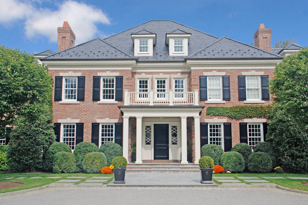 Georgian Colonial, Greenwich, CT by DeMotte Architects DeMotte Architects, P.C. Classic style houses