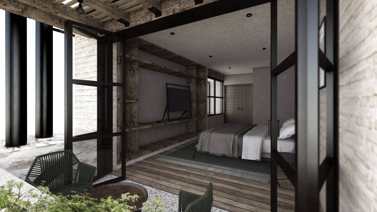 SAHAI UXAN, Mouret Arquitectura Mouret Arquitectura Small bedroom