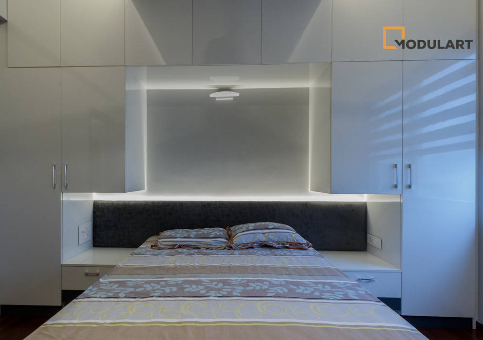 Adarsh Palm Retreat - 3BHK, Modulart Modulart Modern style bedroom