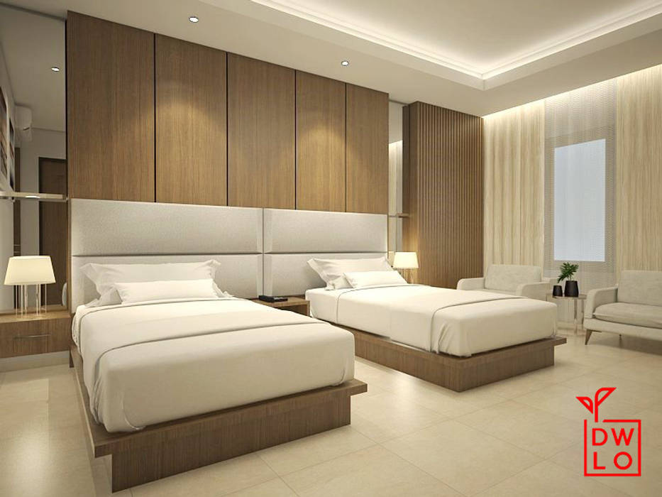 Sangkan Resort Aquapark, Dwello Design Dwello Design Modern style bedroom