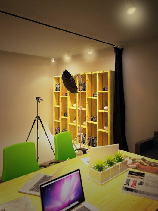 Office space karawaci, Dwello Design Dwello Design Ruang Studi/Kantor Gaya Industrial