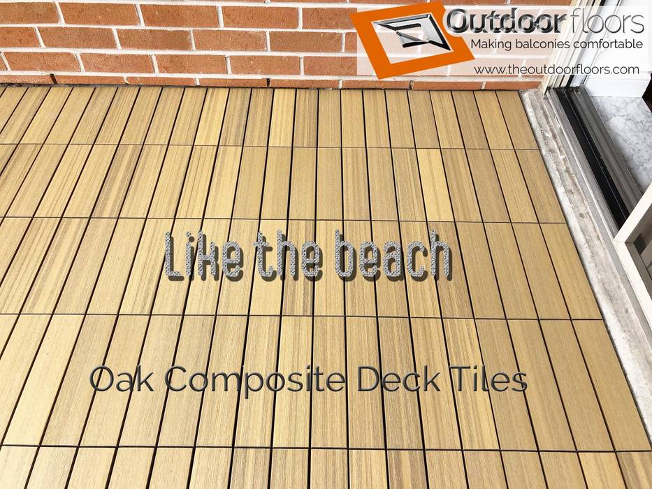 Oak WPC Balcony in Toronto, Outdoor Floors Toronto Outdoor Floors Toronto Balkon Ahşap-Plastik Kompozit