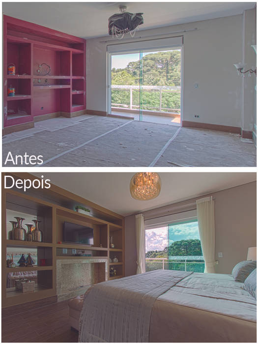 Antes e Depois, Samantha Sato Designer de Interiores Samantha Sato Designer de Interiores