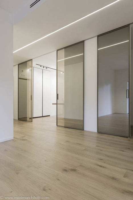 APPARTAMENTO AVENTINO, MINIMA Architetti MINIMA Architetti Minimalist style doors