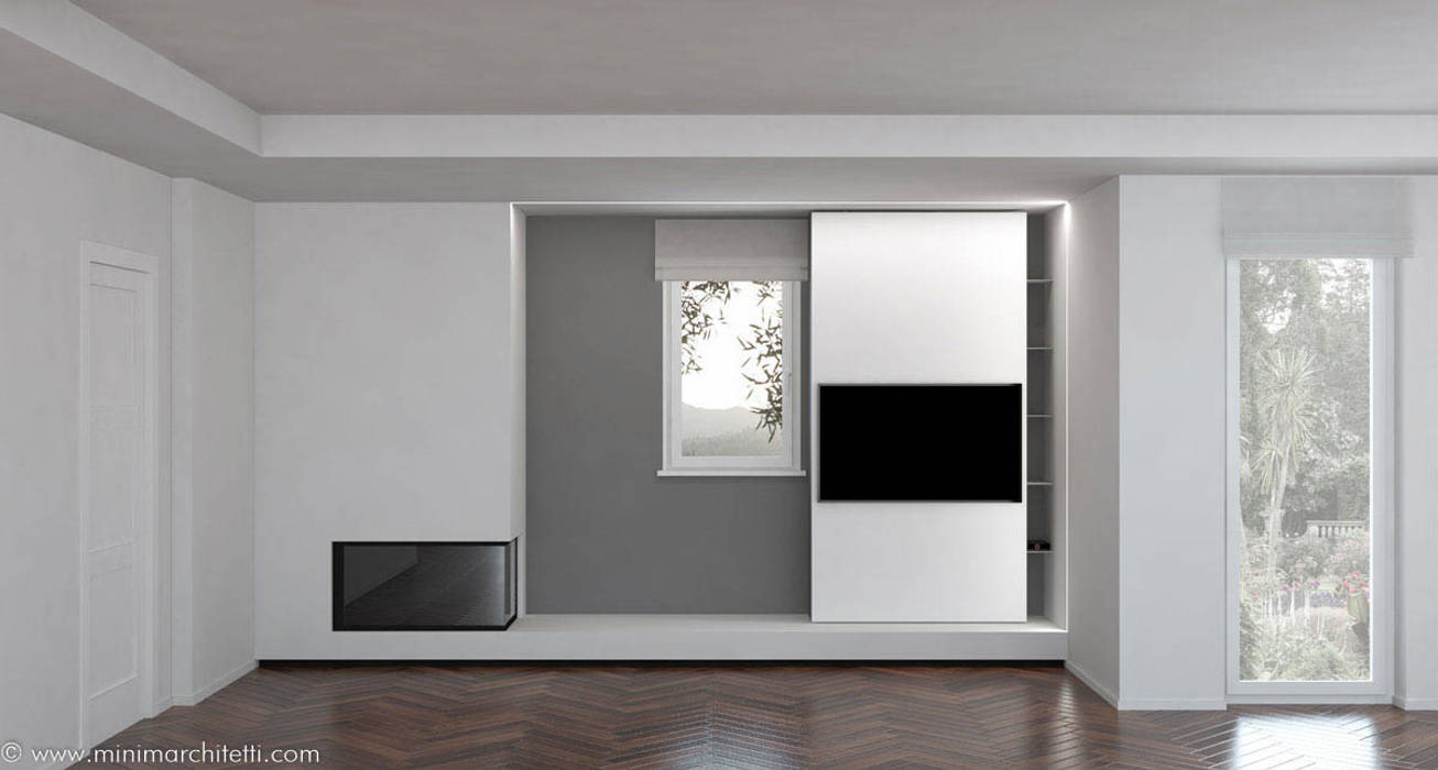 LIVING FIUMICINO, MINIMA Architetti MINIMA Architetti Walls