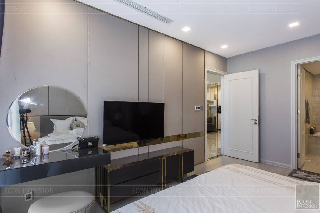 THỰC TẾ CĂN HỘ VINHOMES GOLDEN RIVER - 3-Bedroom Apartment , ICON INTERIOR ICON INTERIOR Phòng ngủ phong cách hiện đại