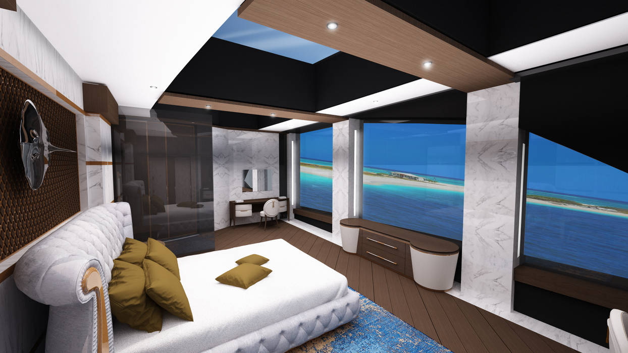 Eleuthera 100m, Azcarate Design Azcarate Design Kapal Pesiar & Jet Modern