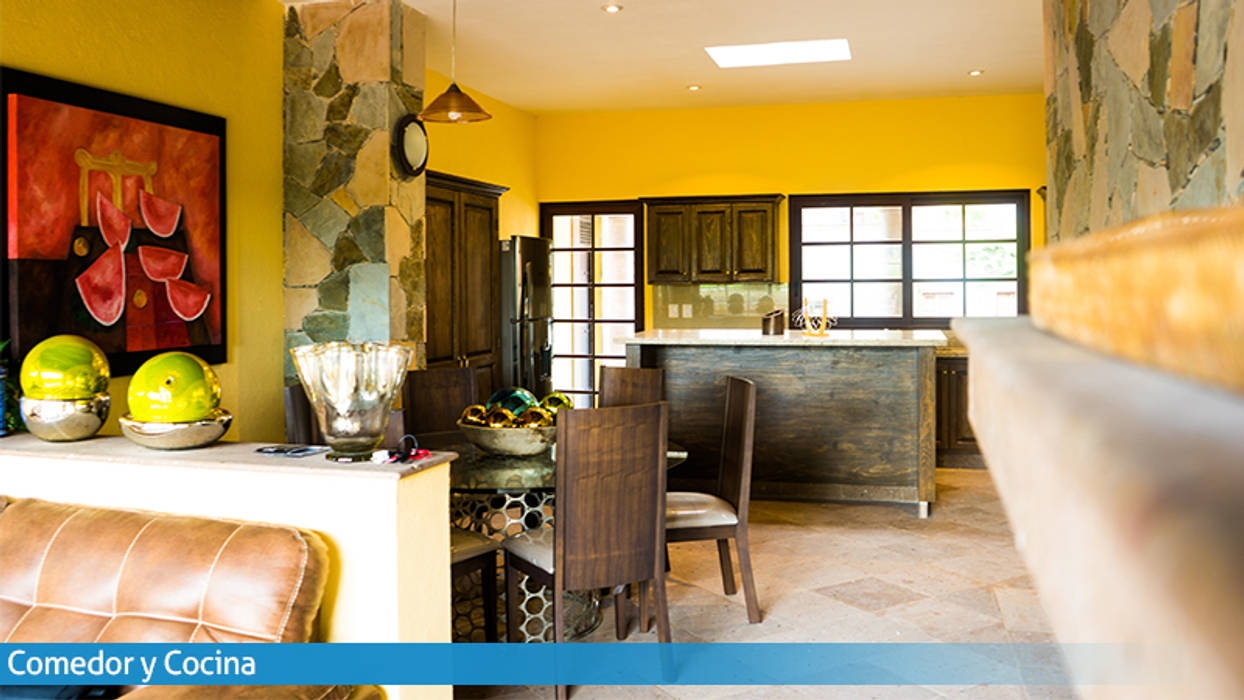 Villa Golden en San Miguel de Allende, VillaSi Construcciones VillaSi Construcciones Built-in kitchens