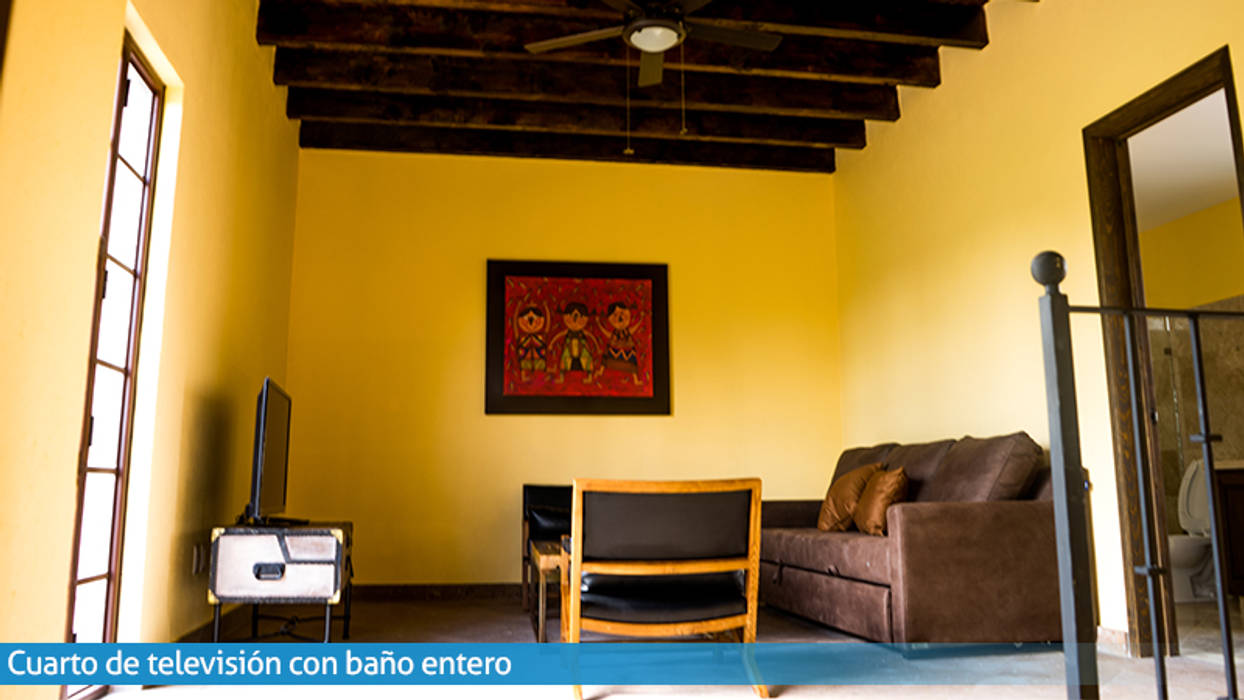 Villa Golden en San Miguel de Allende, VillaSi Construcciones VillaSi Construcciones مكتب عمل أو دراسة