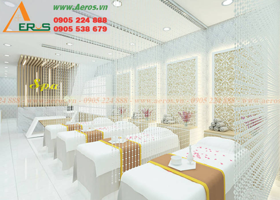 Thiet ke thi cong spa Bich Thuy - Dong Nai, xuongmocso1 xuongmocso1 Espacios comerciales Oficinas y Tiendas